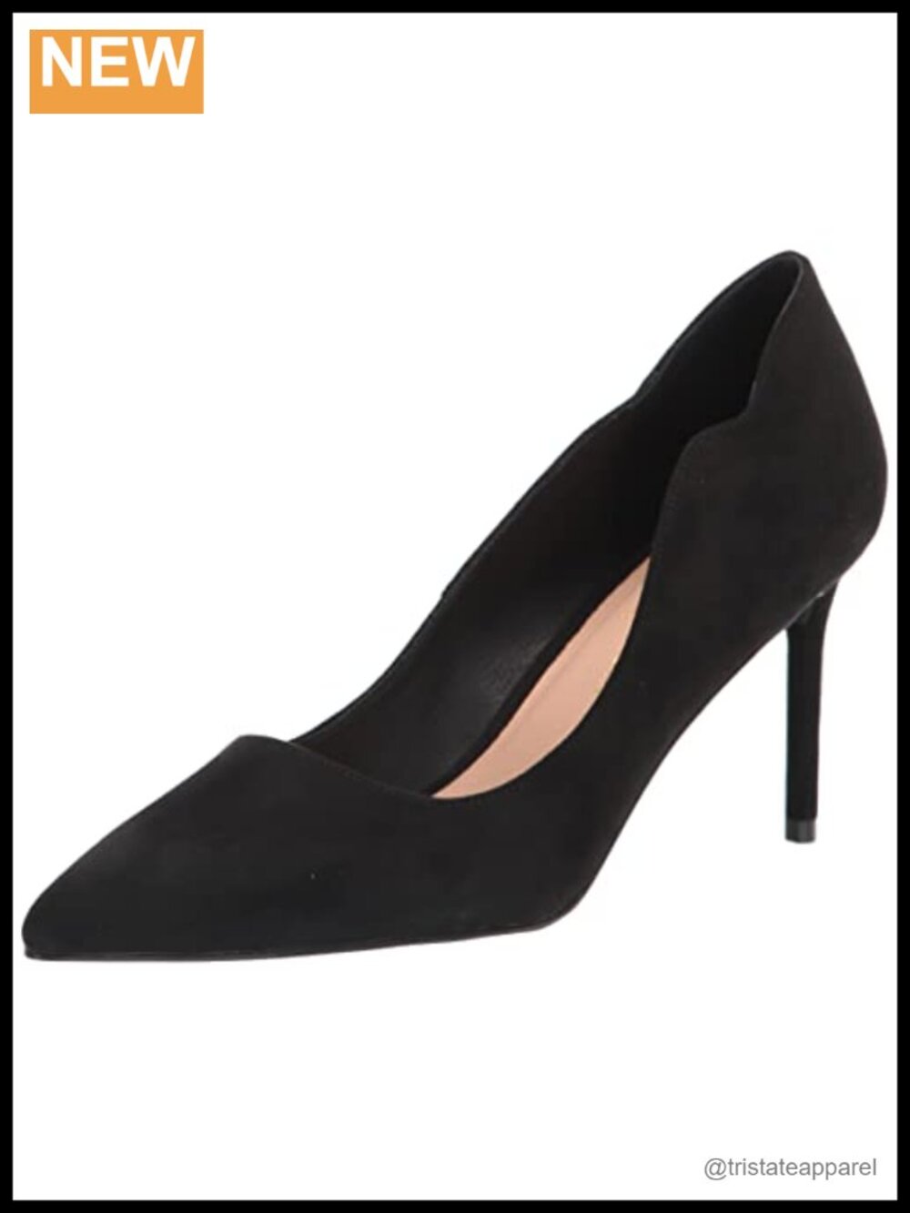 Fine Suede Stiletto Heel Dress Pumps Pointed Toe Pull-On